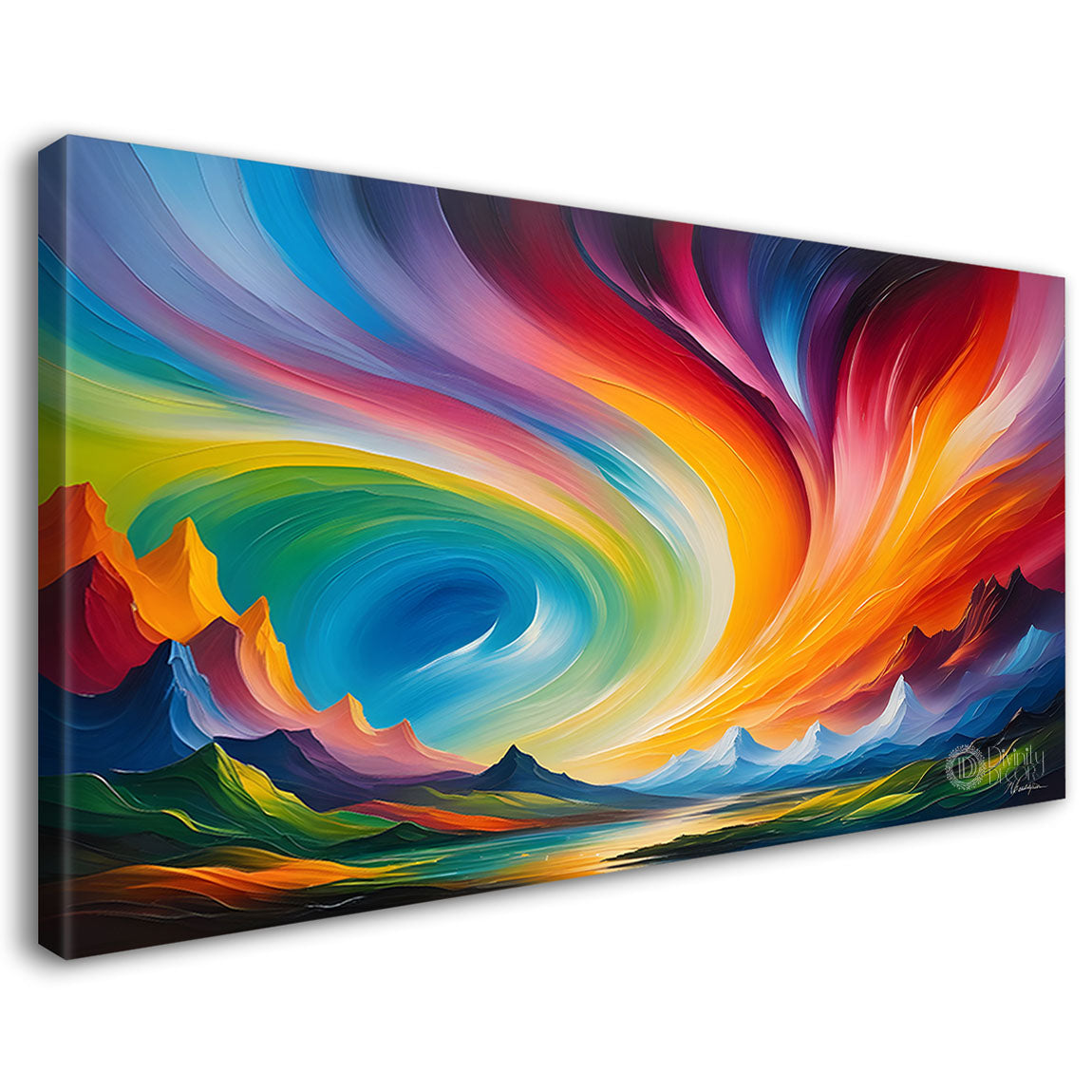 Colorful textured painting art Canvas Painting - Nature Art -302