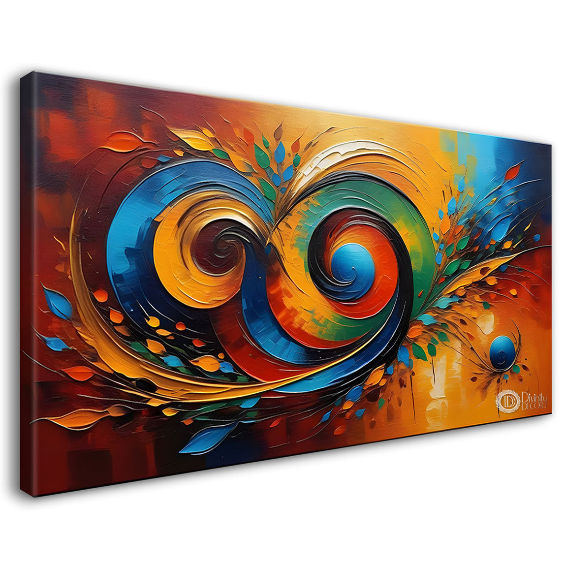 Colorful textured oil painting Canvas Painting - Design - Modern-L-302