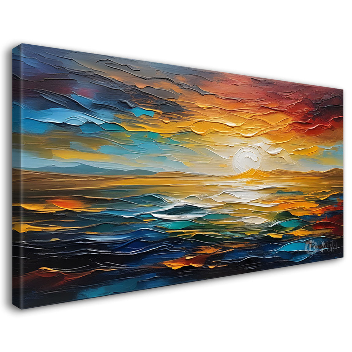 Colorful textured painting art Canvas Painting - Nature Art -303