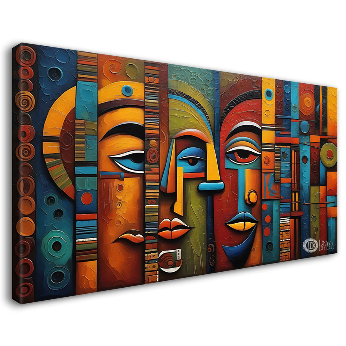Tribal Textured art Canvas Painting - Design - Modern-L-303