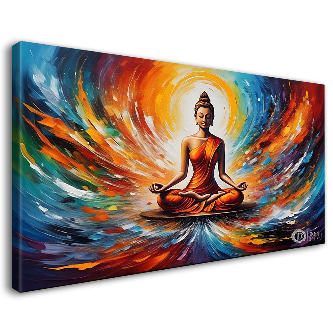 Buddha textured art Canvas Painting - Design - Modern-L-306