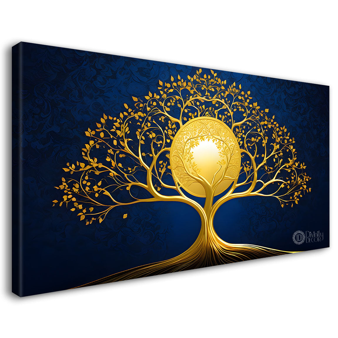 Dark textured tree modern art- Design - Tree-306