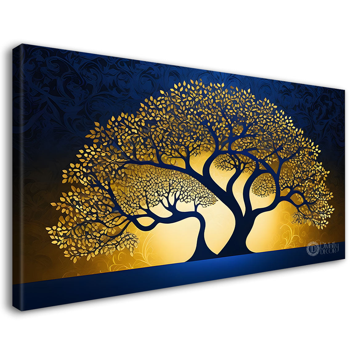 Dark textured tree modern art- Design - Tree-307