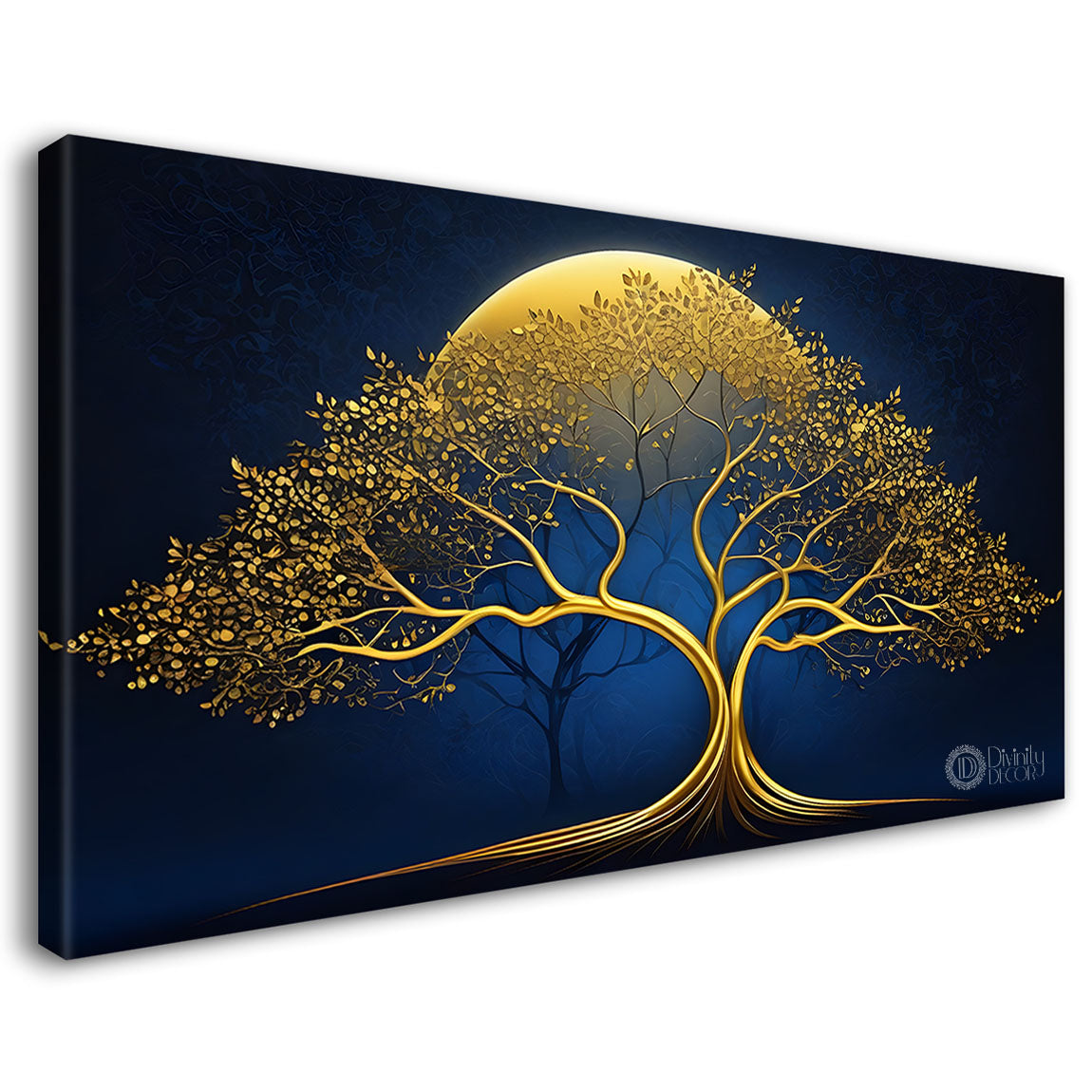 Dark textured tree modern art- Design - Tree-308