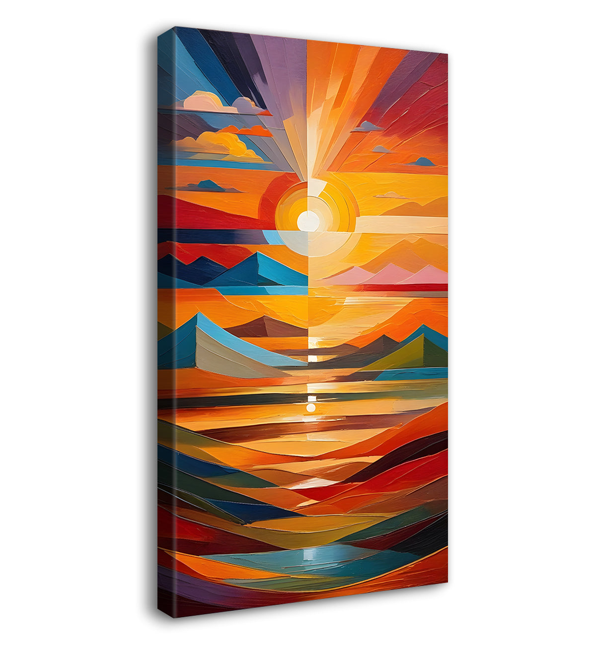 Colourful texutred modern art painting Canvas Painting - Design - Modern-V-30