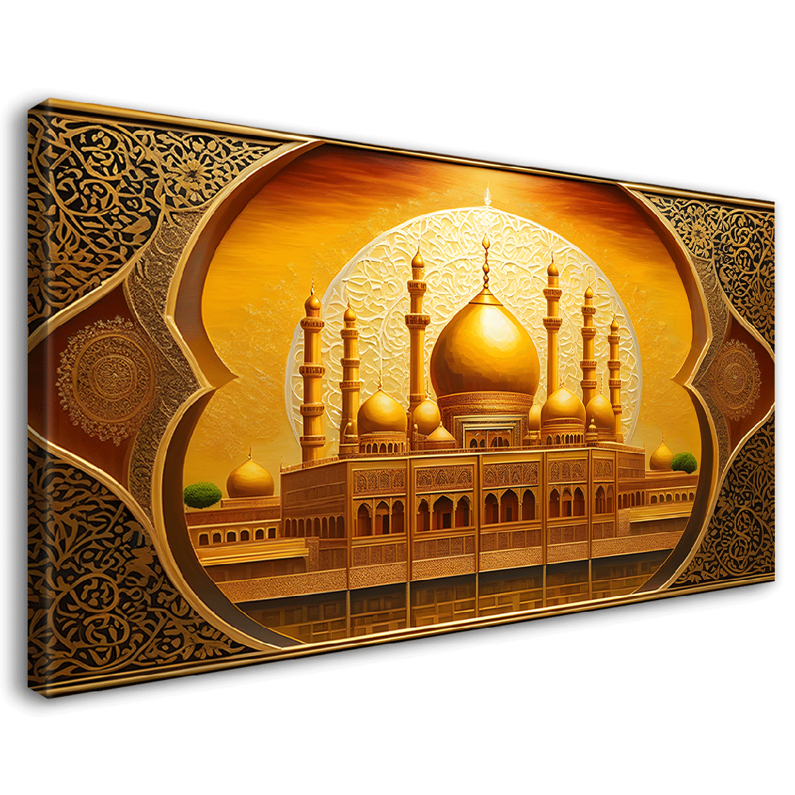 Islamic textured modern art in bright colors Canvas Painting - Islamic paintings - 31