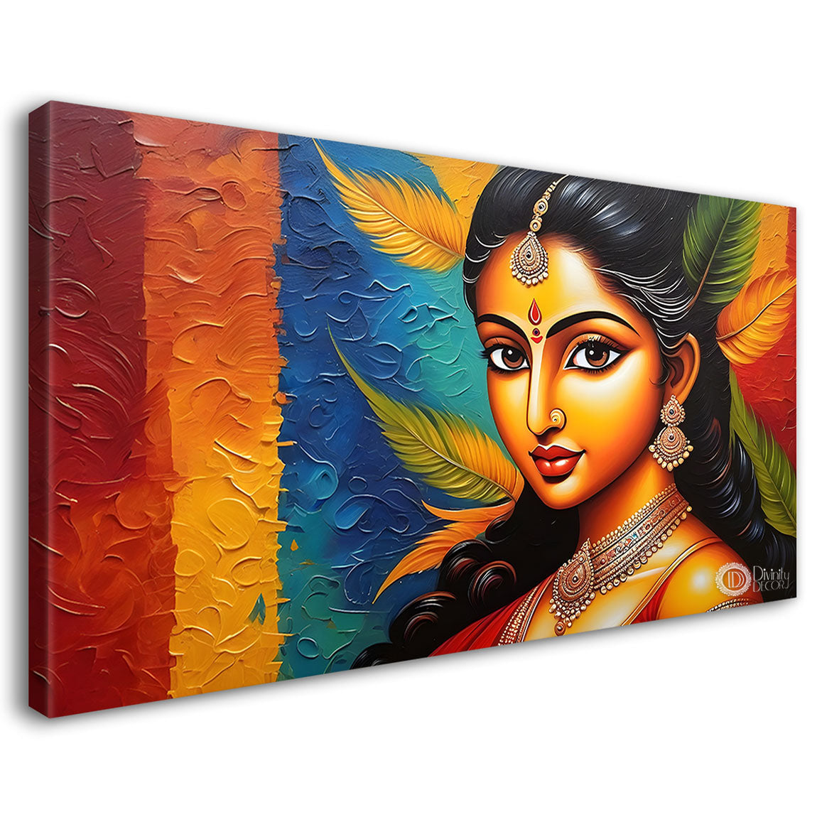 Beauty in brown lady textured modern art Canvas Painting - Design - Modern-L-314