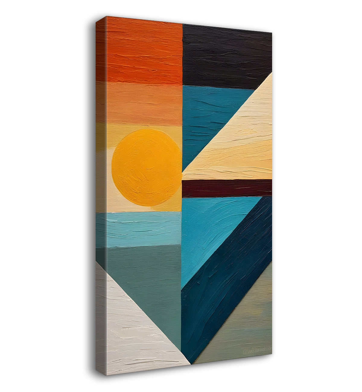 Colourful texutred modern art painting Canvas Painting - Design - Modern-V-31