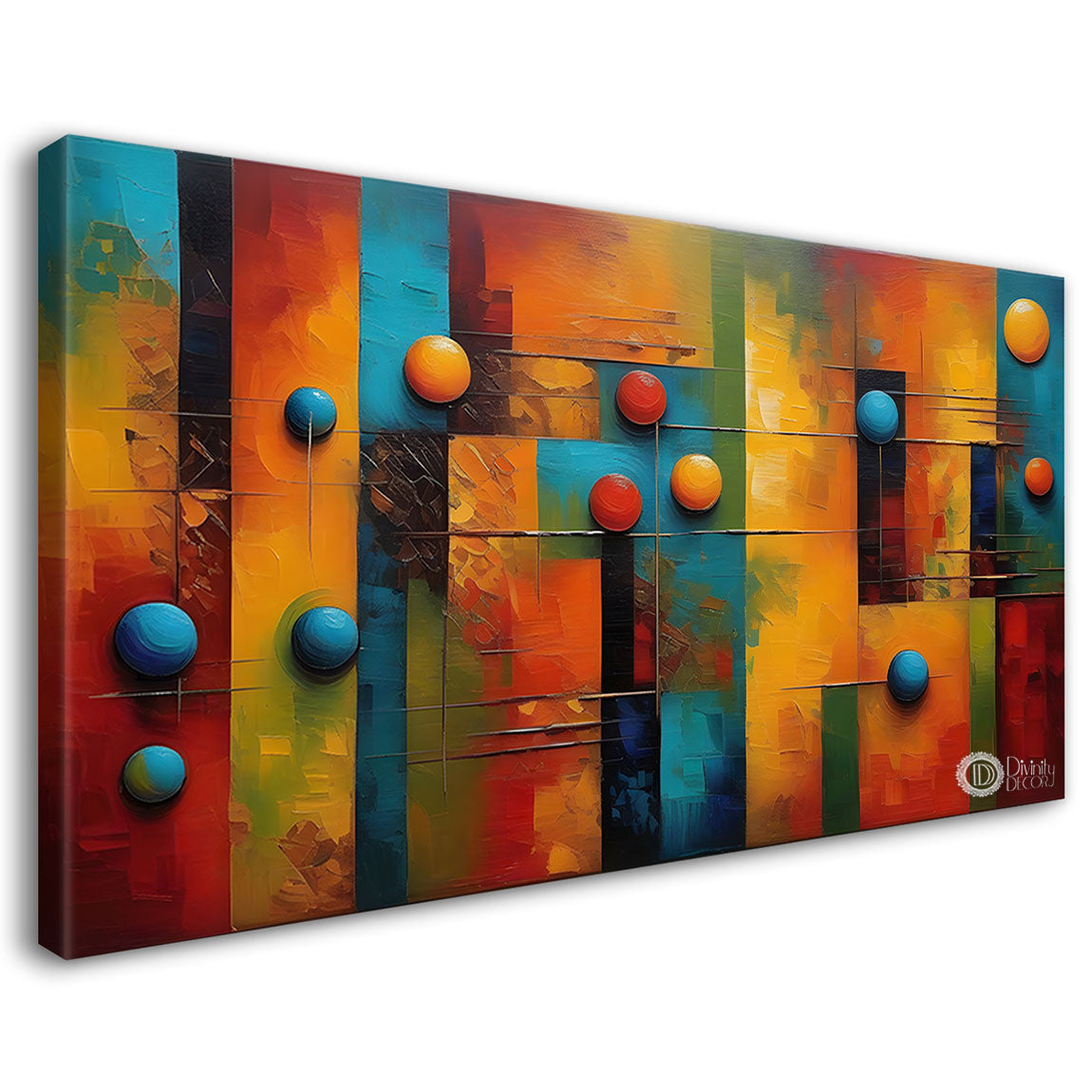 Gematrical pattern modern art Canvas Painting - Design - Modern-L-320