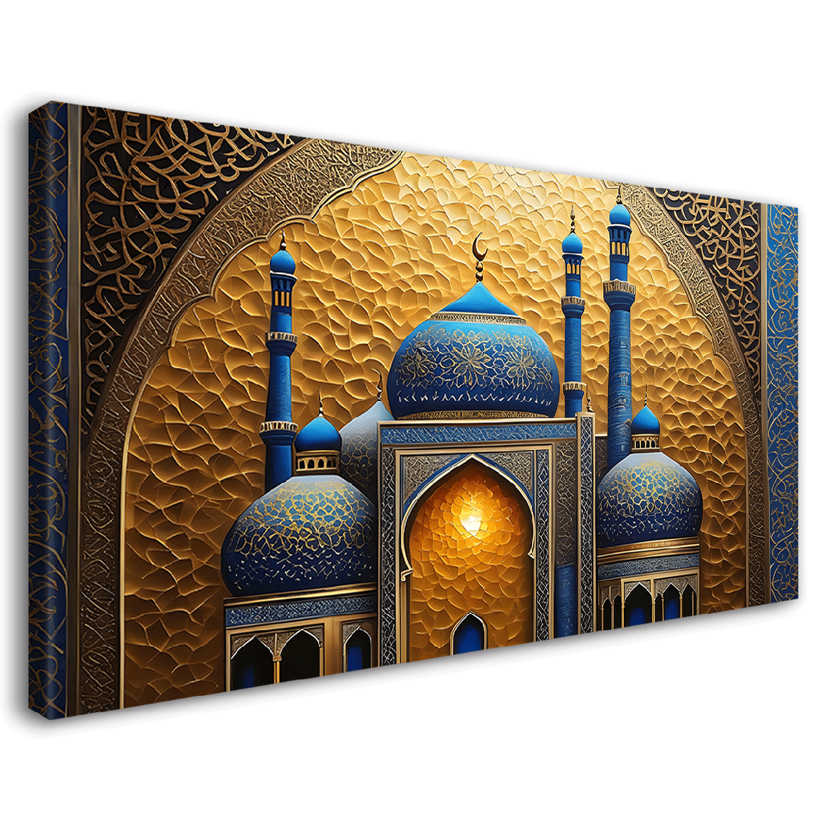 Islamic textured modern art in bright colors Canvas Painting - Islamic paintings - 33