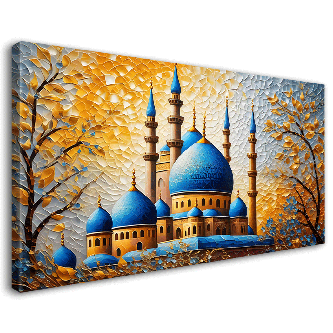 Islamic textured modern art in bright colors Canvas Painting - Islamic paintings - 34