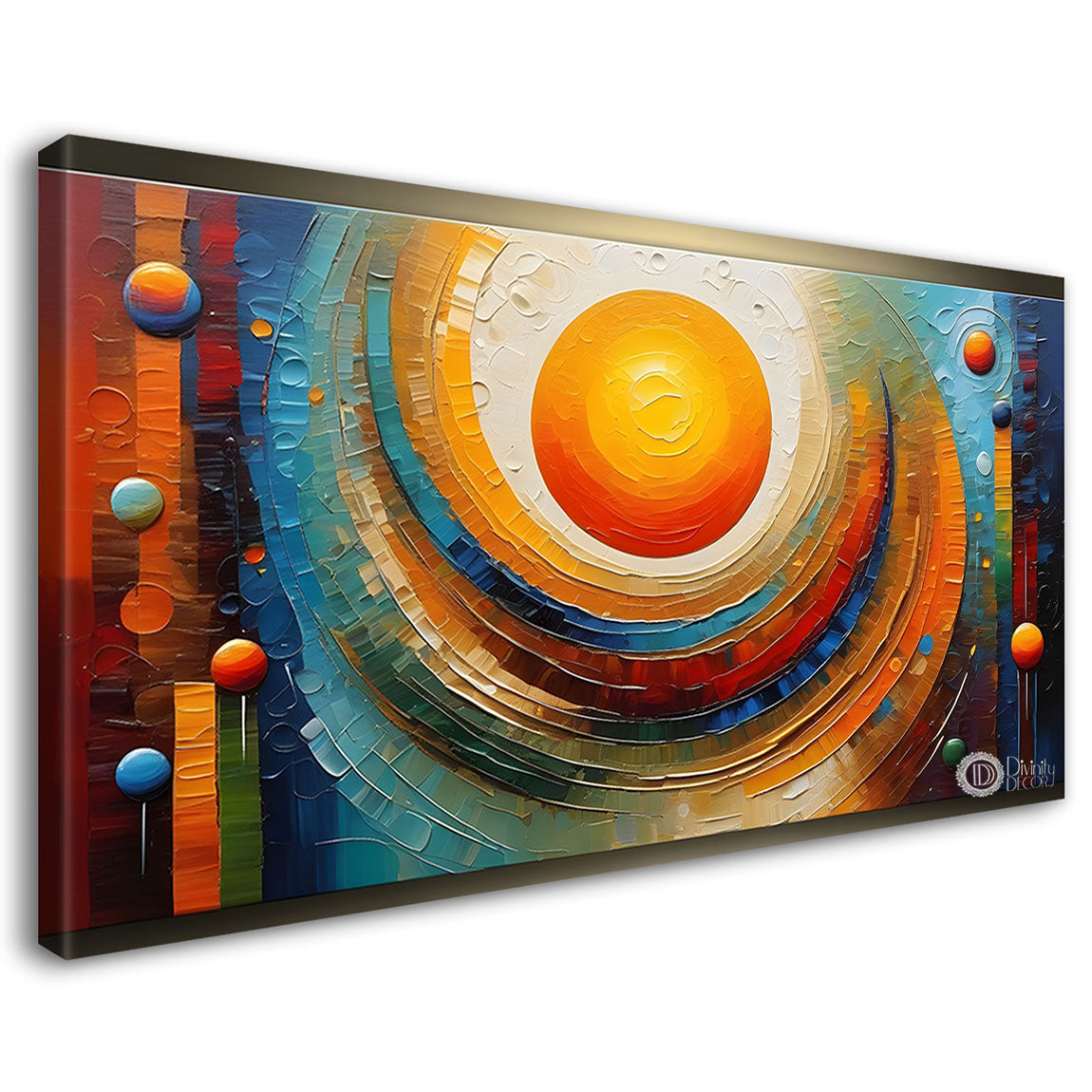 Sunset view textured modern art Canvas Painting - Design - Modern-L-348