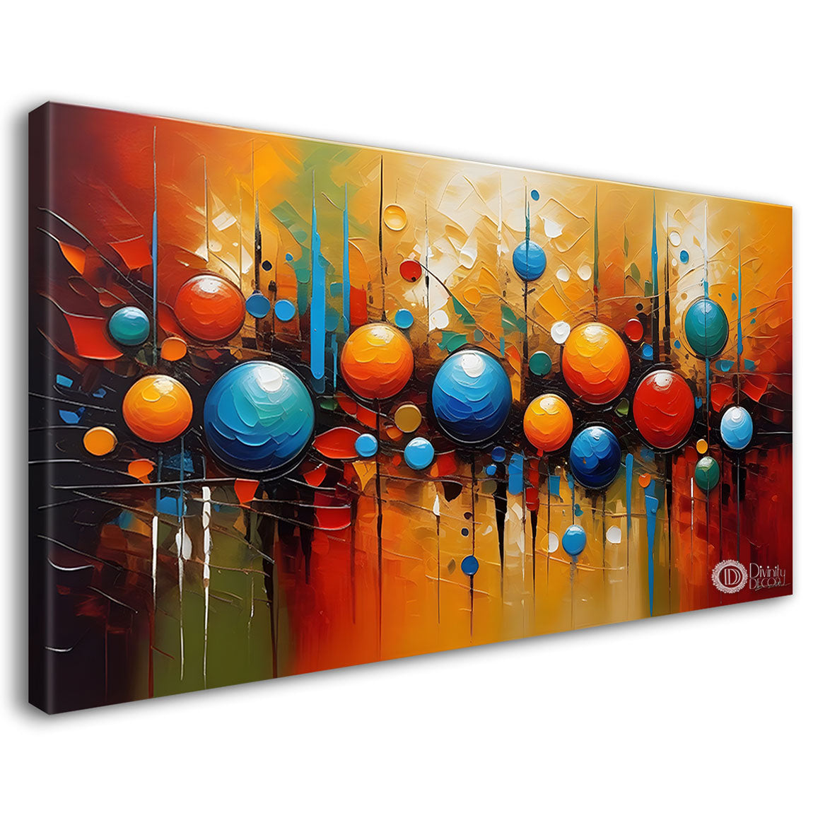 Colorful Textured Modern art Canvas Painting - Design - Modern-L-363