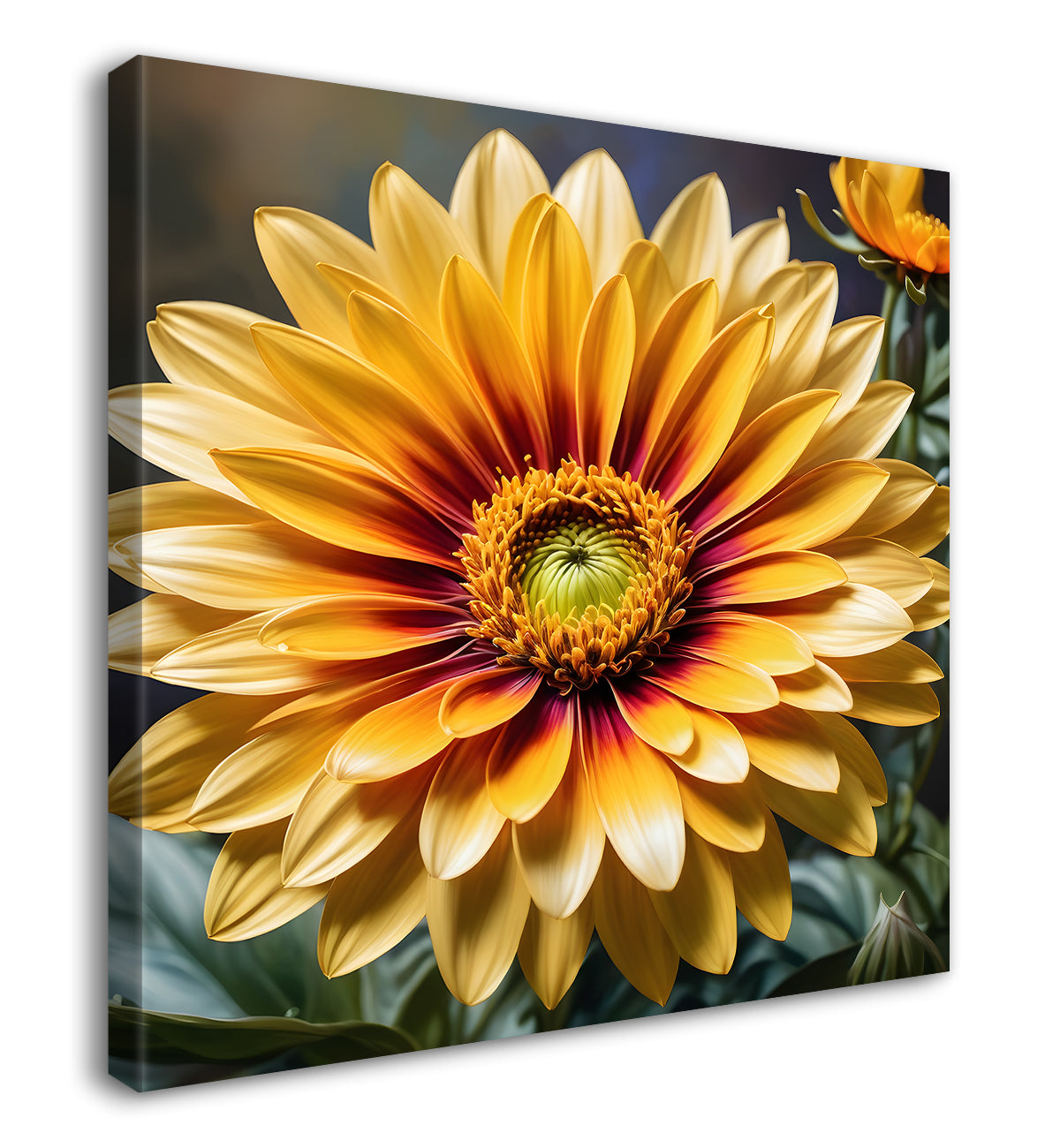 Sunflower in textured oil painting  Flower-S-368