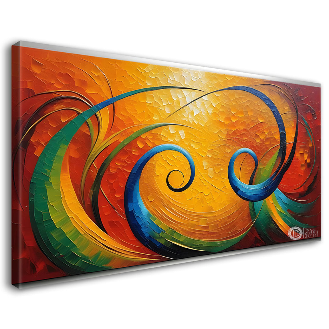 Colorful Textured Modern art Canvas Painting - Design - Modern-L-377