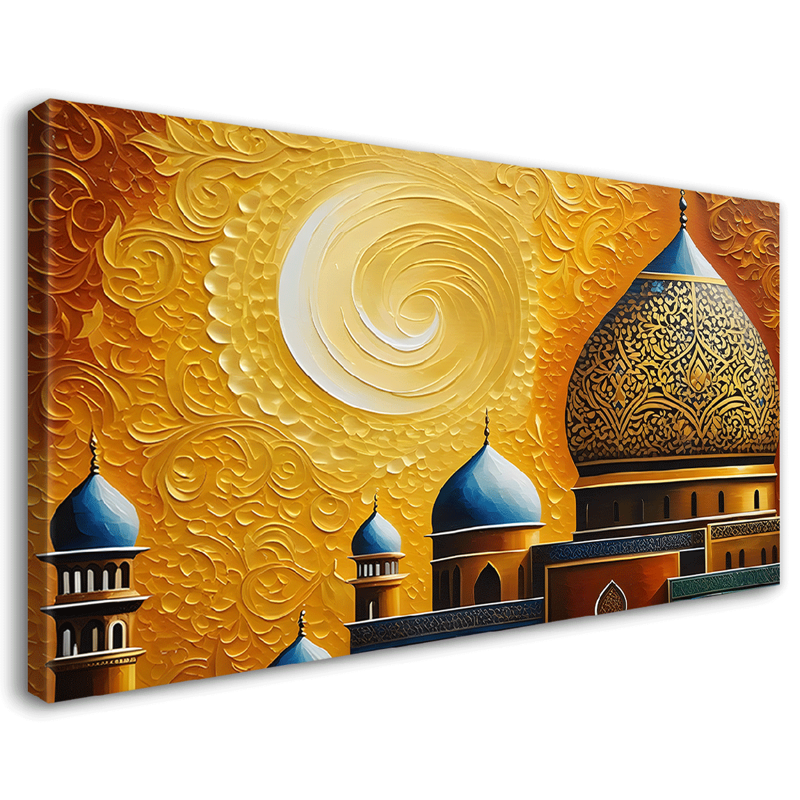 Islamic mosque in bright textured oil painting Canvas Painting - Islamic paintings - 38