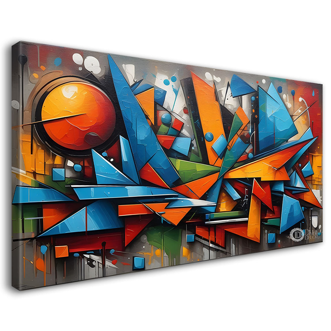 Gematrical pattern modern art Canvas Painting - Design - Modern-L-388