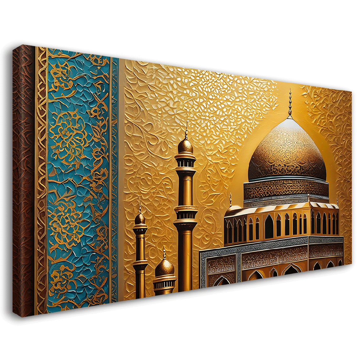 Islamic mosque in bright textured oil painting Canvas Painting - Islamic paintings - 39