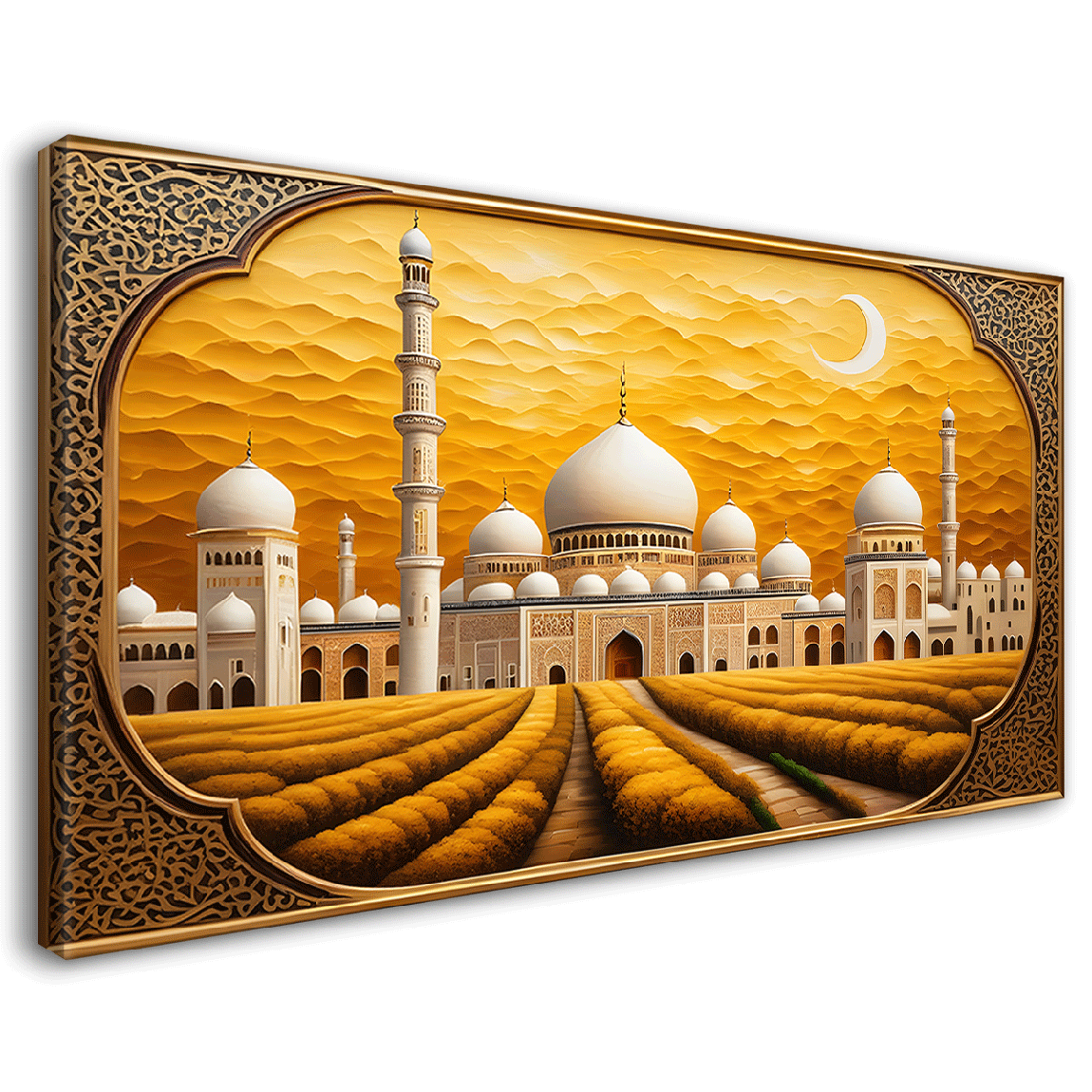 Islamic mosque in bright textured oil painting Canvas Painting - Islamic paintings - 40