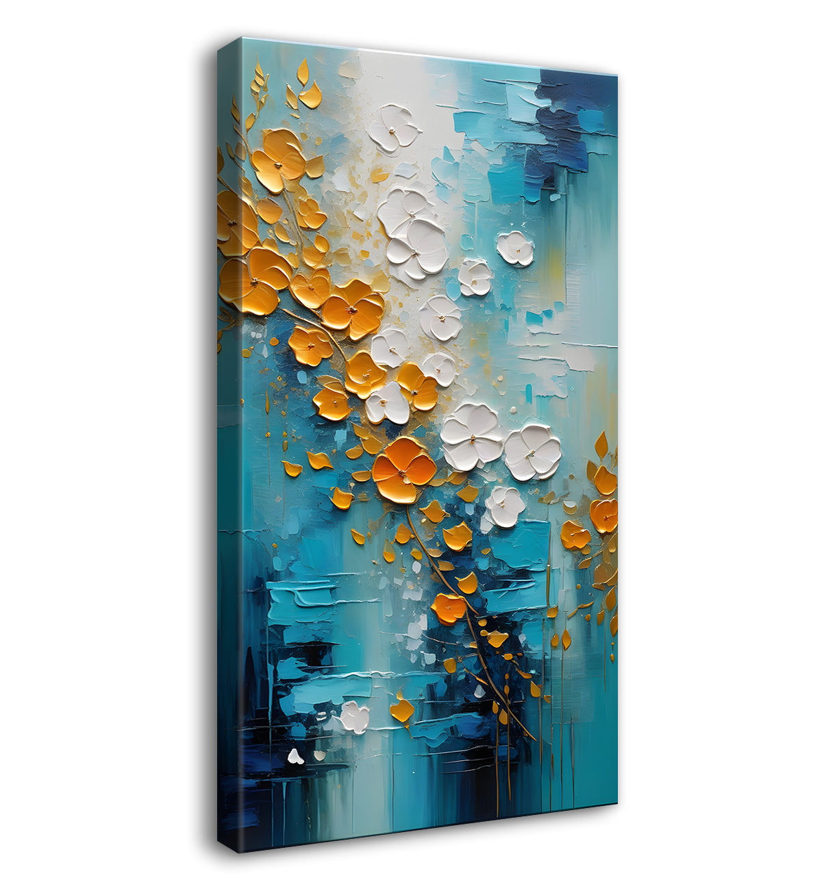 Colourful trextured painting art Canvas Painting - Nature Art -V-40