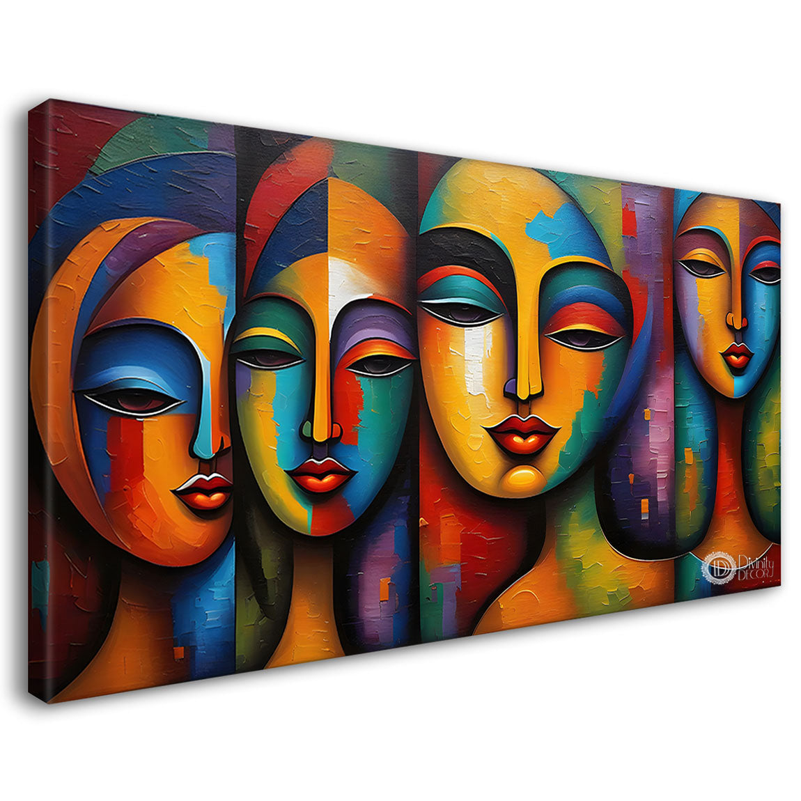 Tribal Textured art Canvas Painting - Design - Modern-L-415