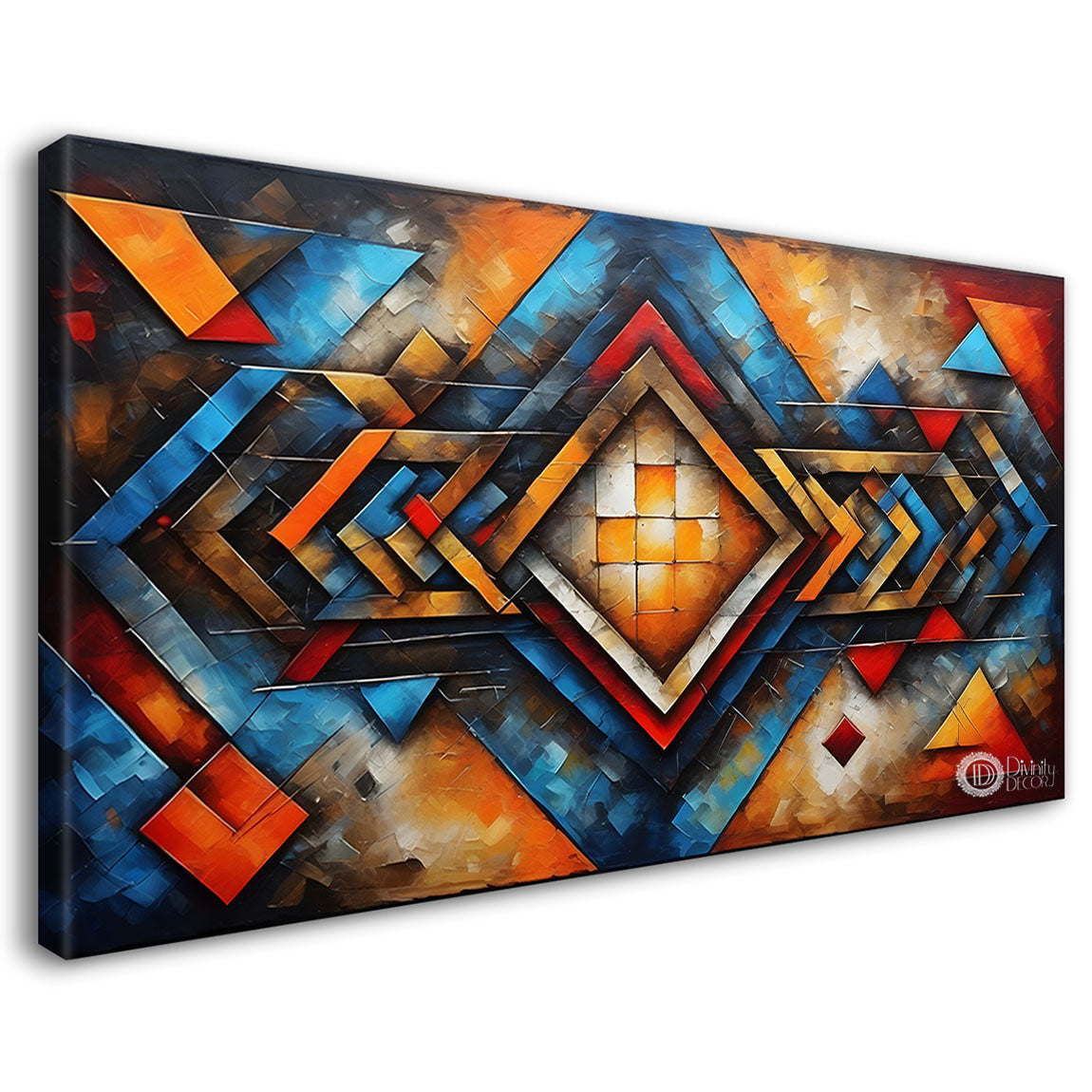 Gematrical pattern modern art Canvas Painting - Design - Modern-L-418