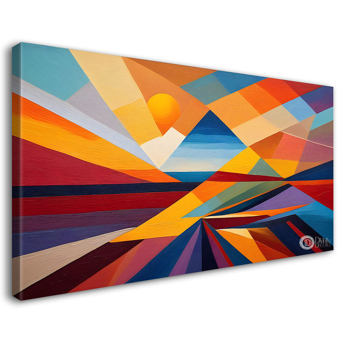 Colorful textured oil painting Canvas Painting - Design - Modern-L-422