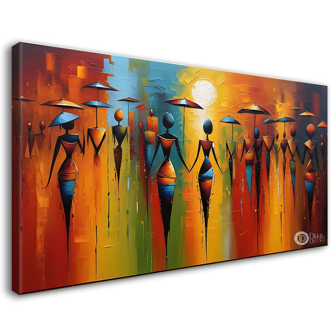 Tribal  modern art Canvas Painting - Design - Modern-L-436
