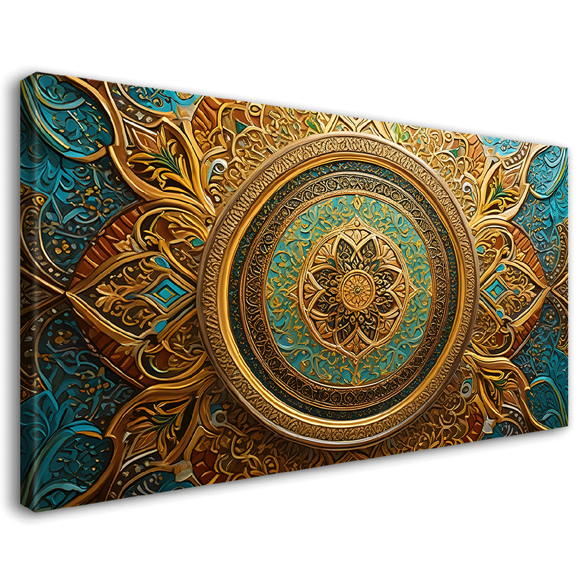 Islamic textured modern art in bright colors Canvas Painting - Islamic paintings - 44
