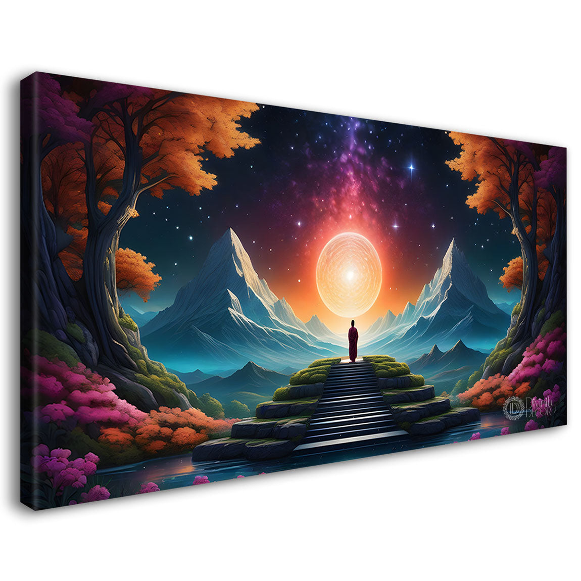 Flowers in the night painting Canvas Painting - Nature Art -445