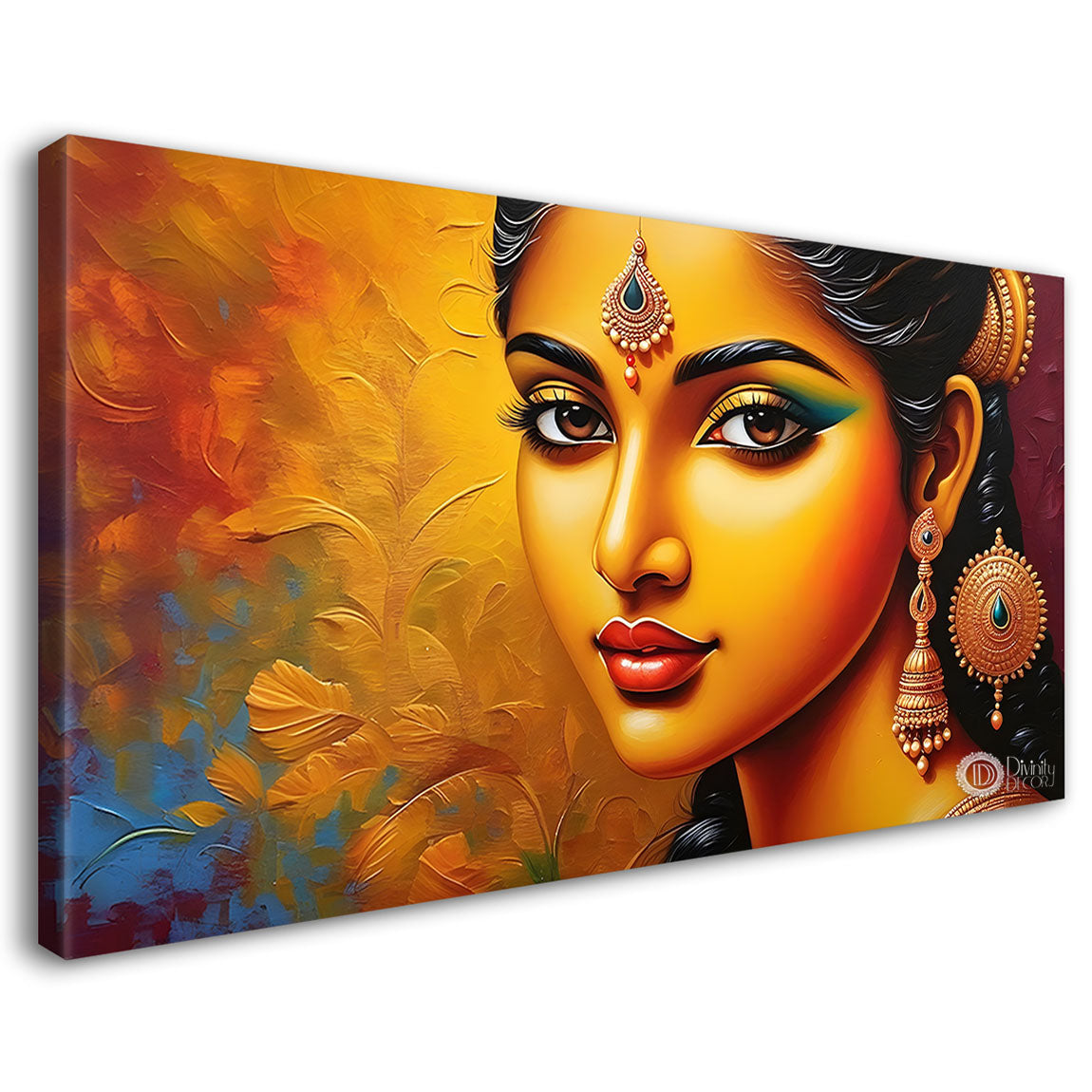 Tribal lady face modern art Canvas Painting - Design - Modern-L-448