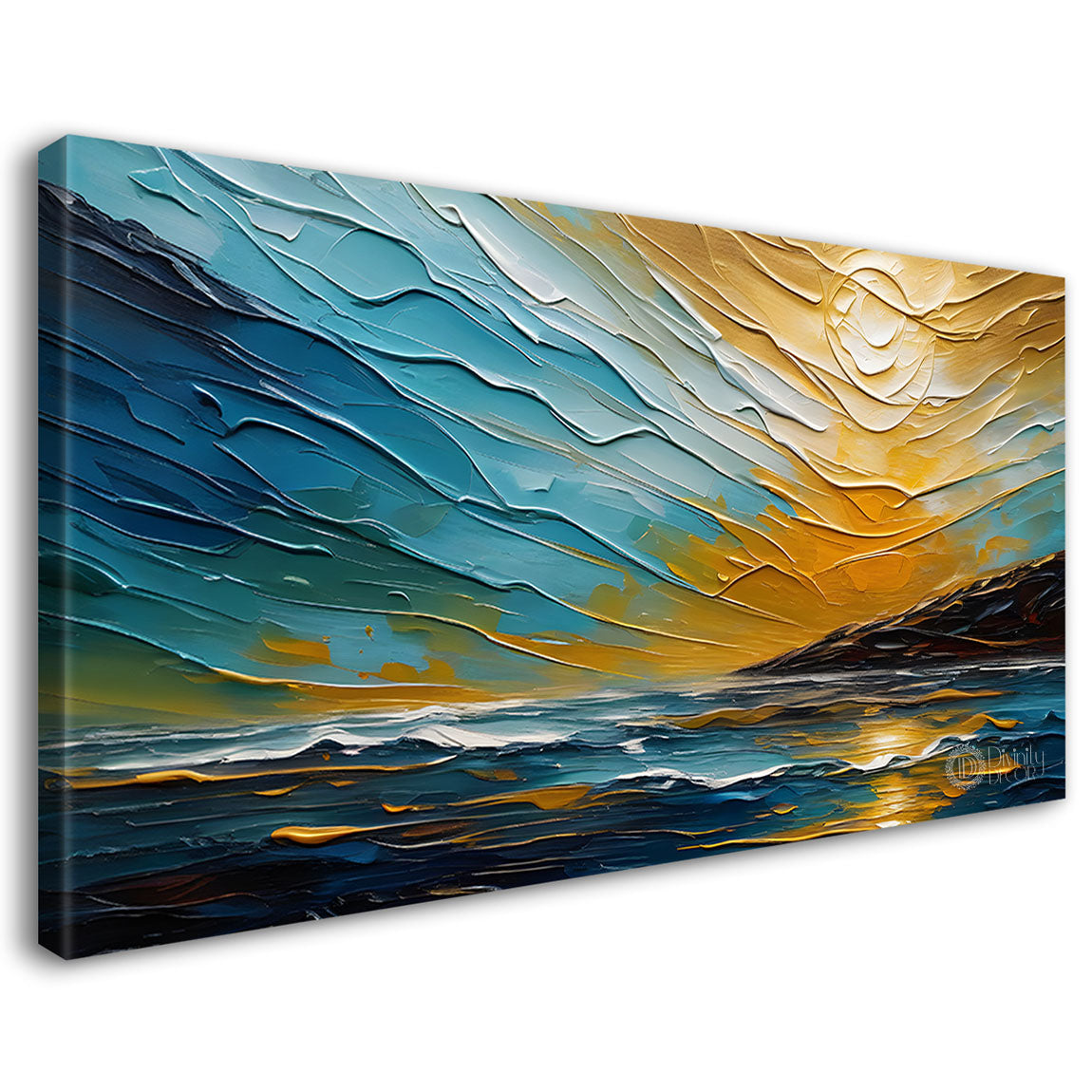 Colorful textured painting art Canvas Painting - Nature Art -451