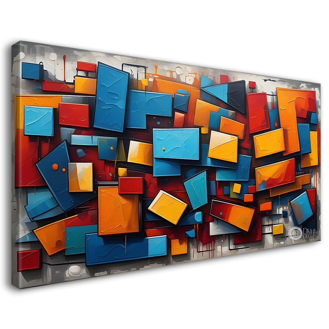 Gematrical pattern modern art Canvas Painting - Design - Modern-L-457