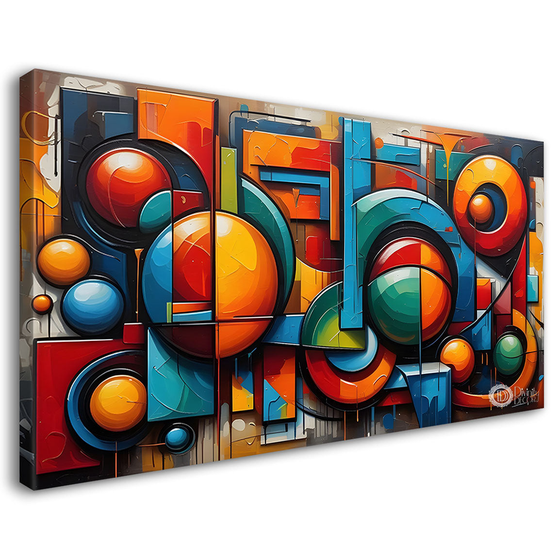 Gematrical pattern modern art Canvas Painting - Design - Modern-L-459