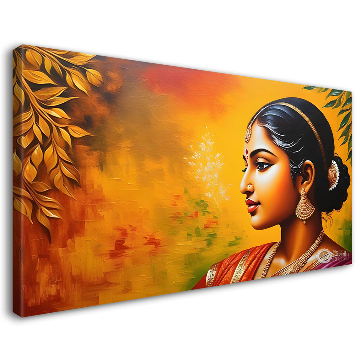 Tribal lady face modern art Canvas Painting - Design - Modern-L-460