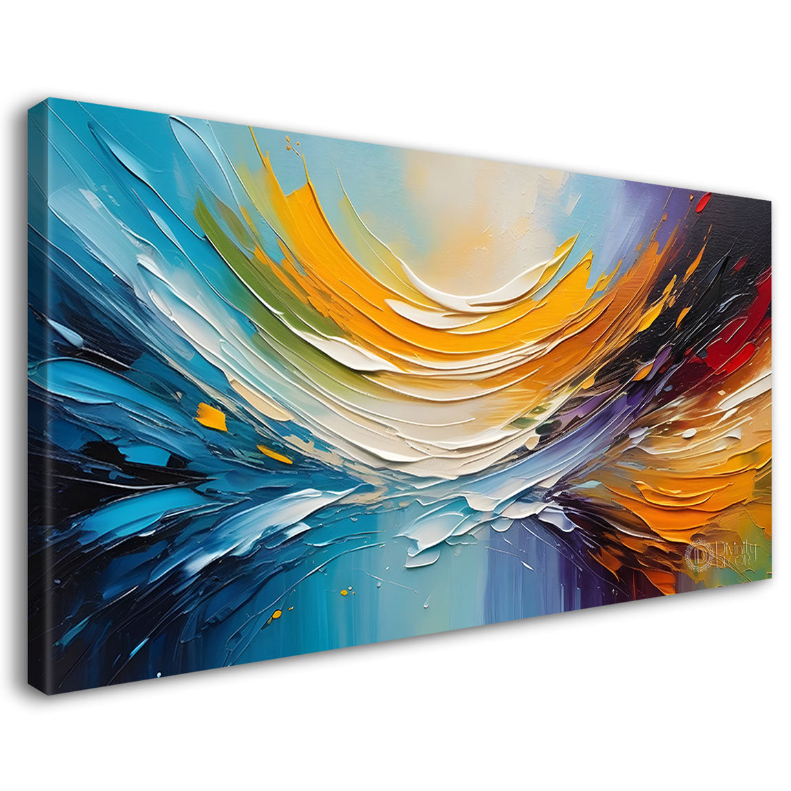 Colorful textured painting art Canvas Painting - Nature Art -465
