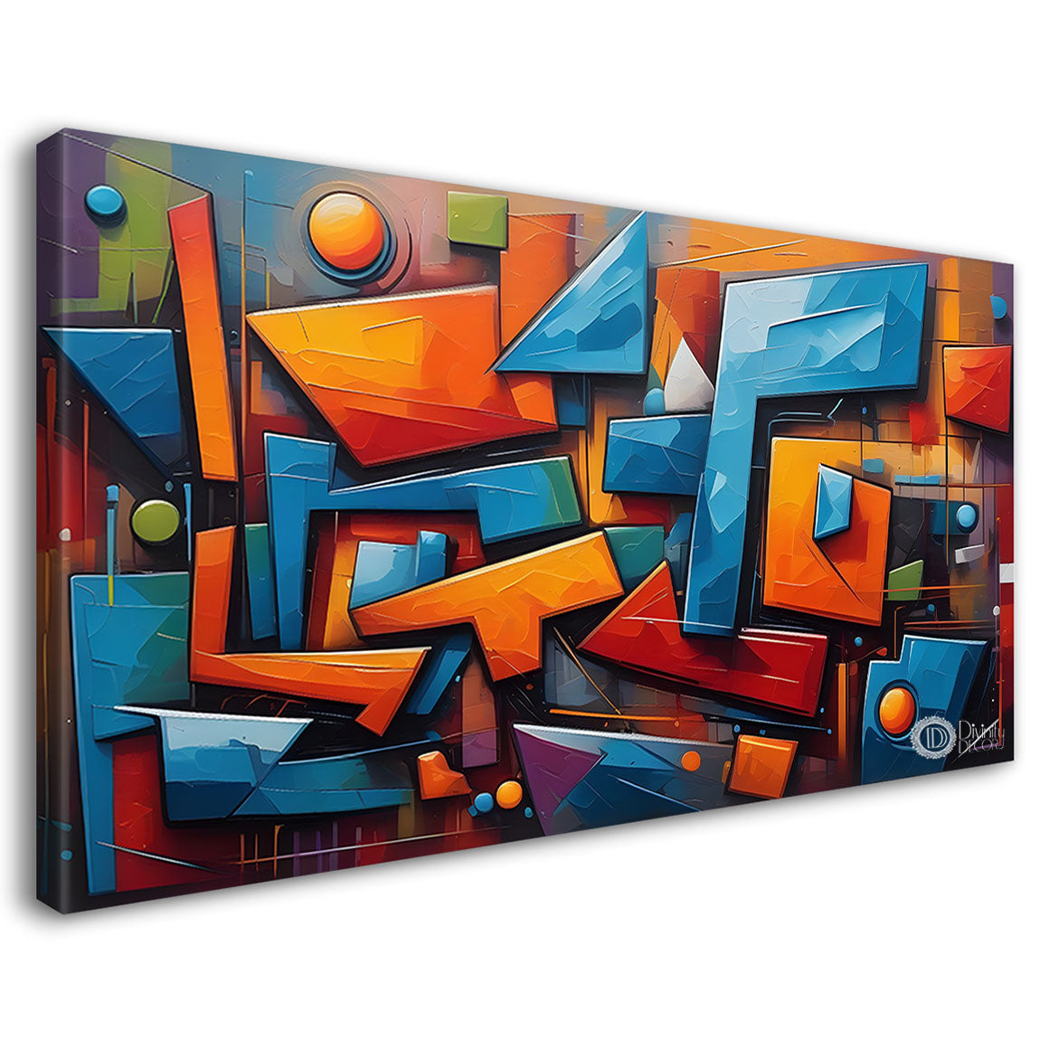 Gematrical pattern modern art Canvas Painting - Design - Modern-L-468