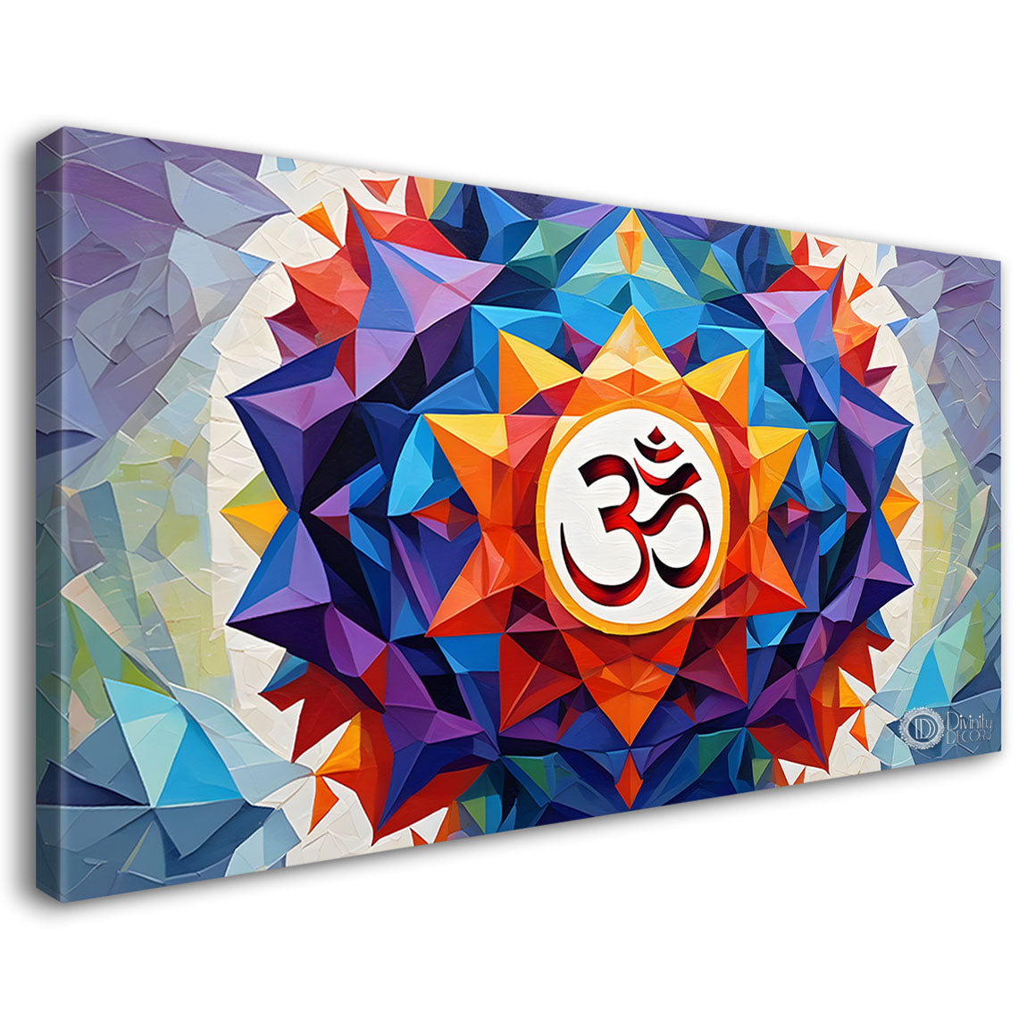 Colorful Textured om art Canvas Painting - Design - Modern-L-478
