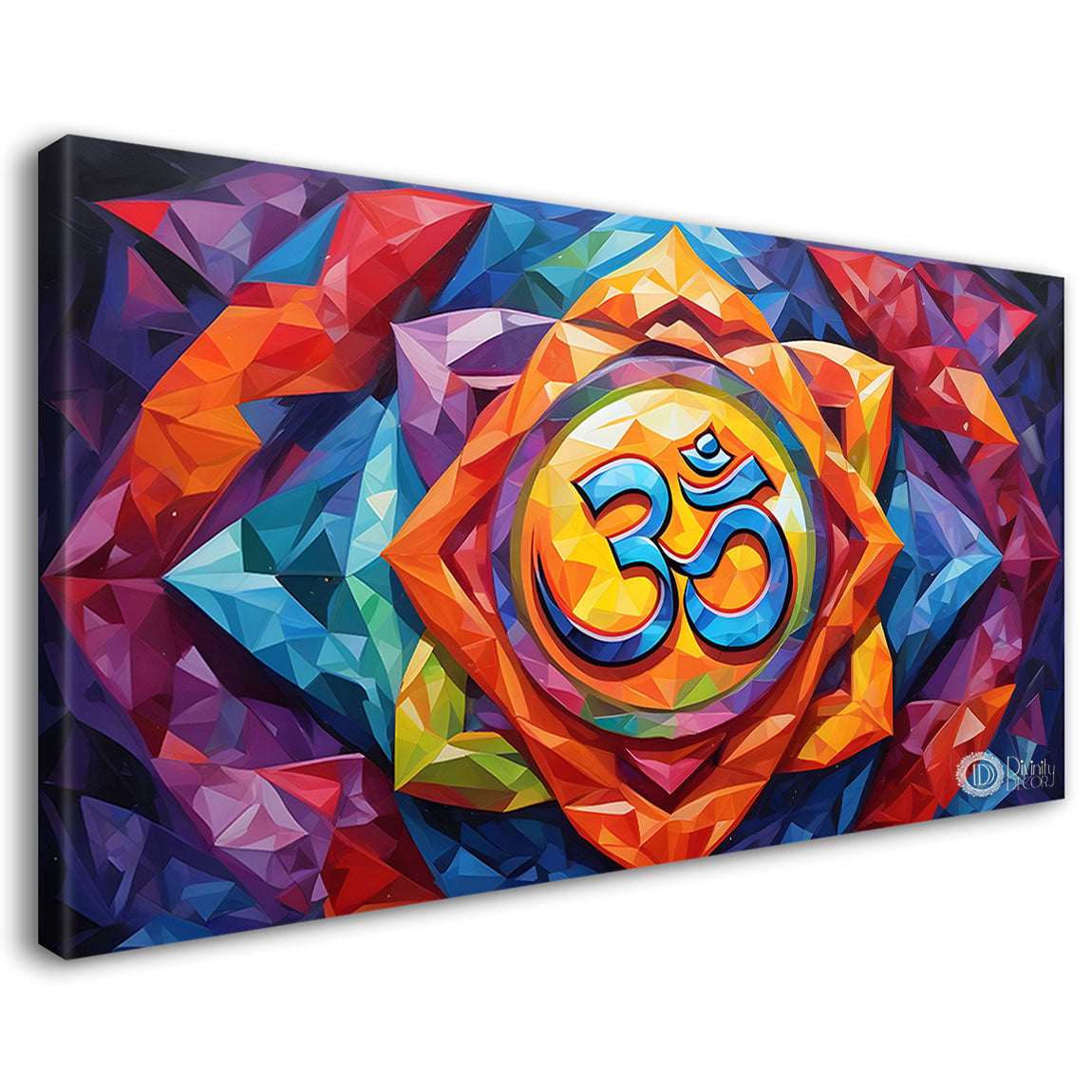 Colorful Textured om art Canvas Painting - Design - Modern-L-481