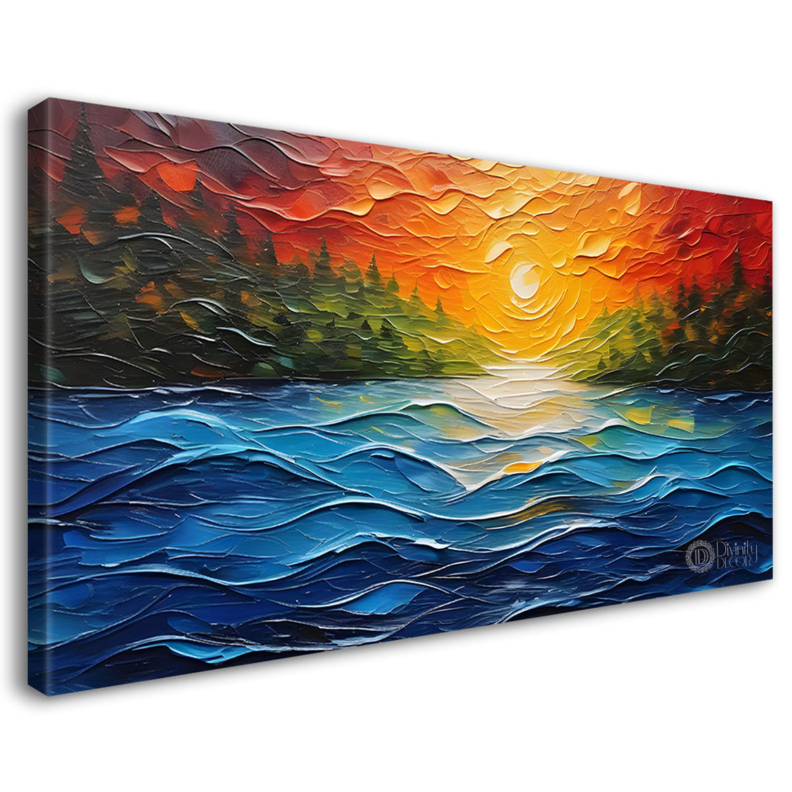 Colorful textured painting art Canvas Painting - Nature Art -483