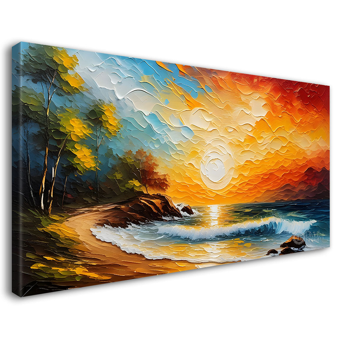 Sunrise landscape scenery Canvas Painting - Nature Art -484