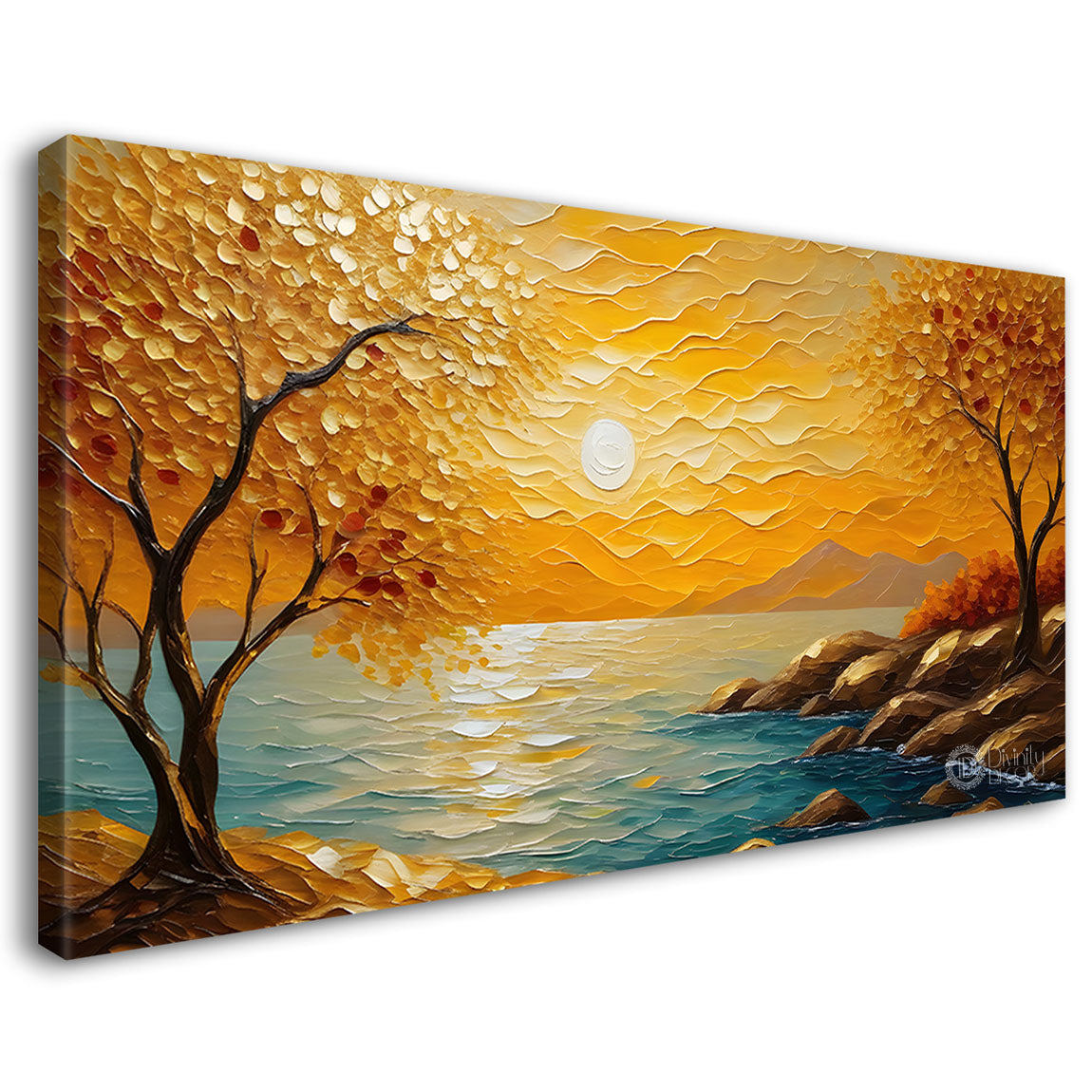 Sunrise landscape scenery Canvas Painting - Nature Art -486