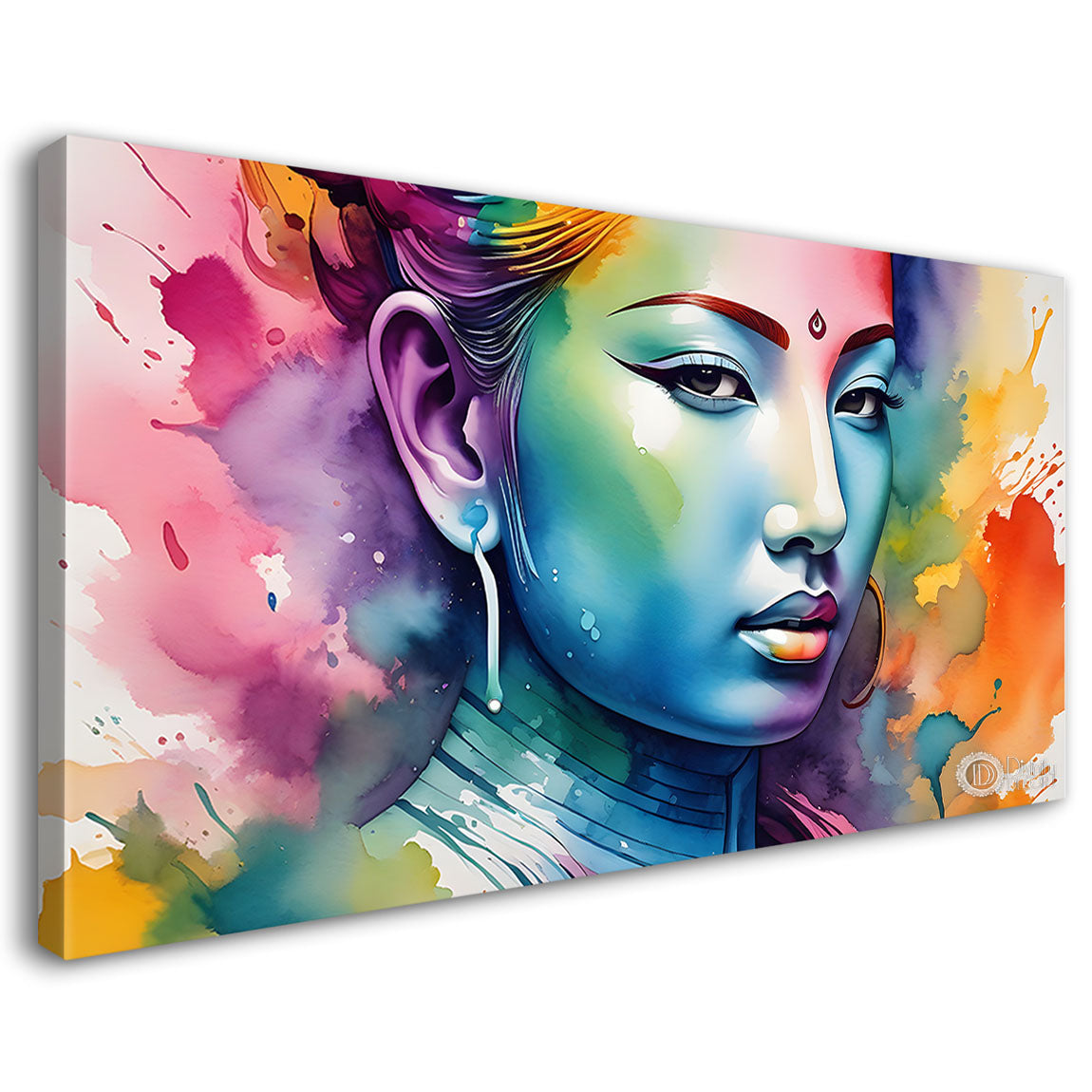 Tribal lady face modern art Canvas Painting - Design - Modern-L-494