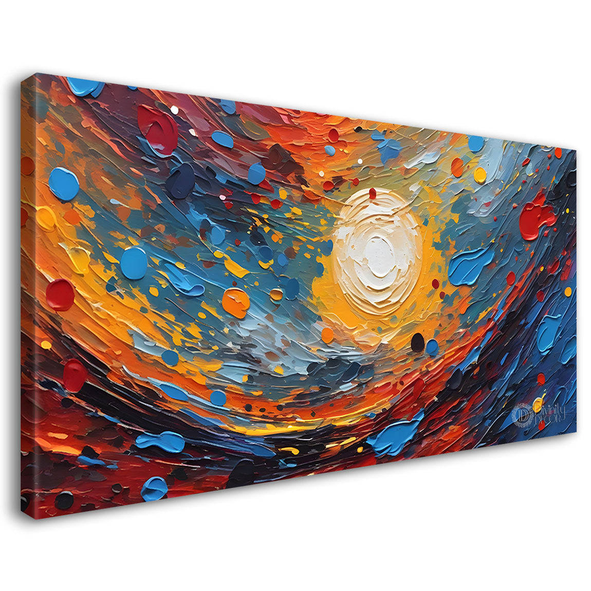 Colorful textured painting art Canvas Painting - Nature Art -494