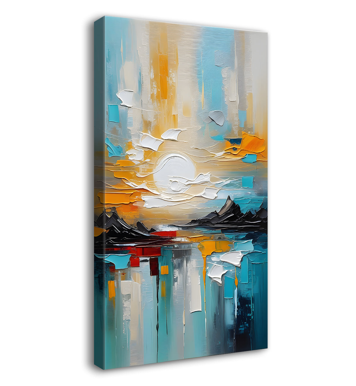 Colourful textured painting art Canvas Painting - Nature Art -V-49