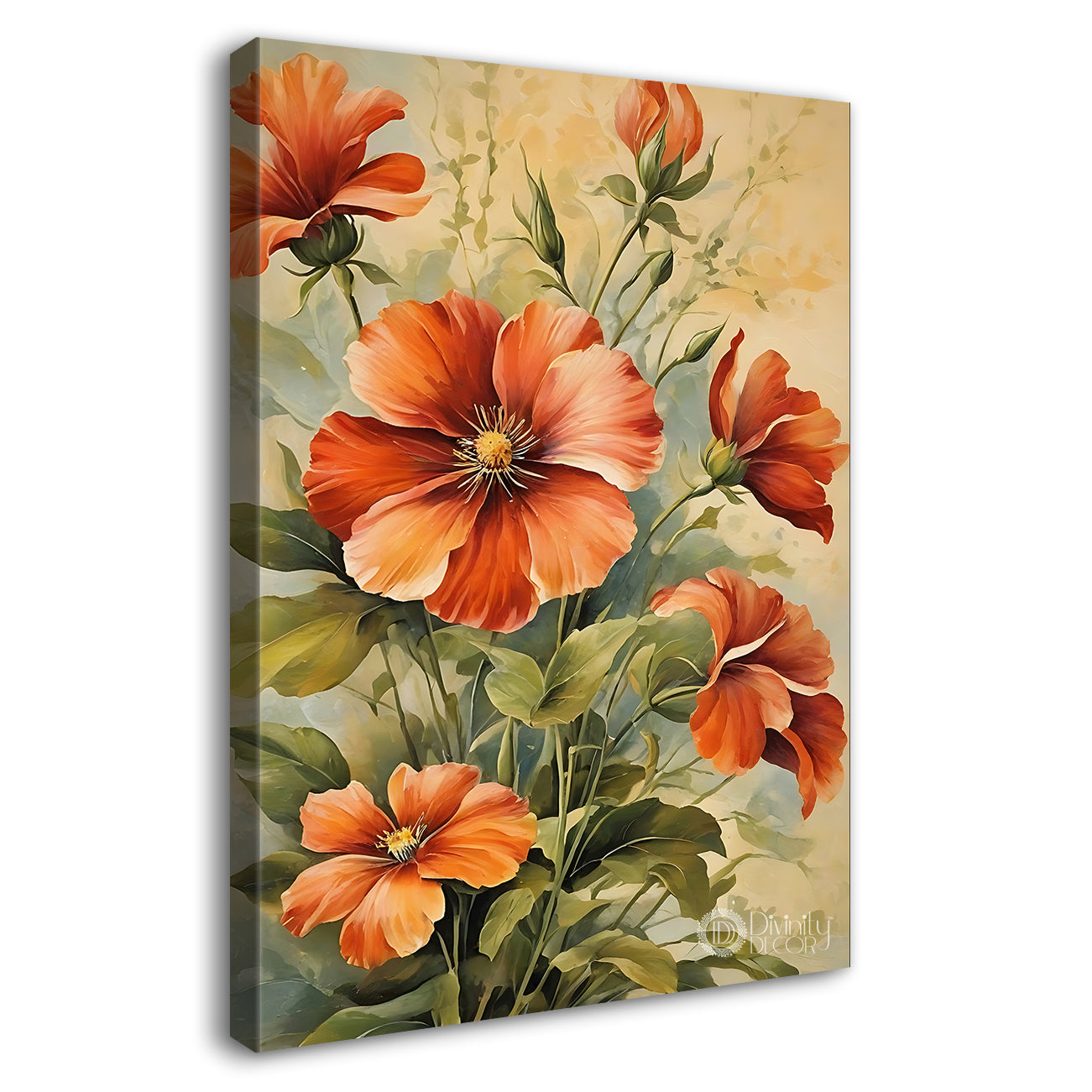 Yellow and pink flowers in light background  - Flower-V-523