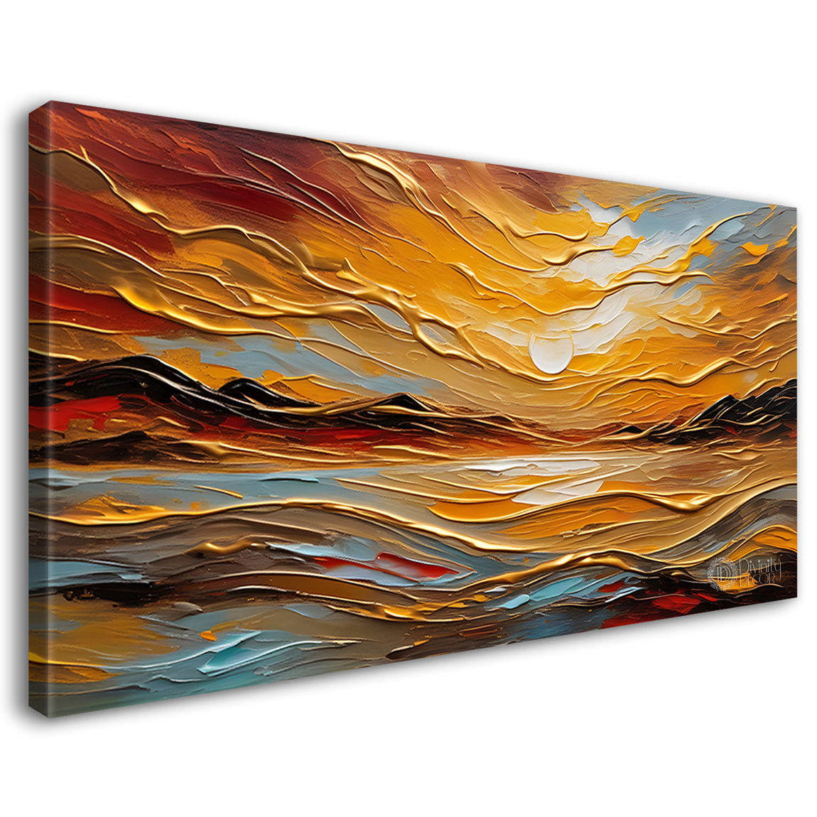 Colorful textured painting art Canvas Painting - Nature Art -530