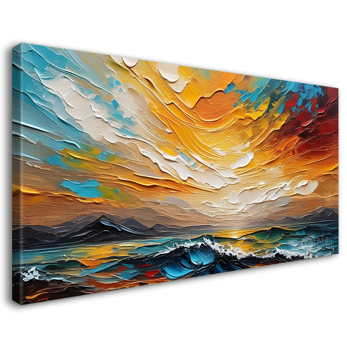 Colorful textured painting art Canvas Painting - Nature Art -550
