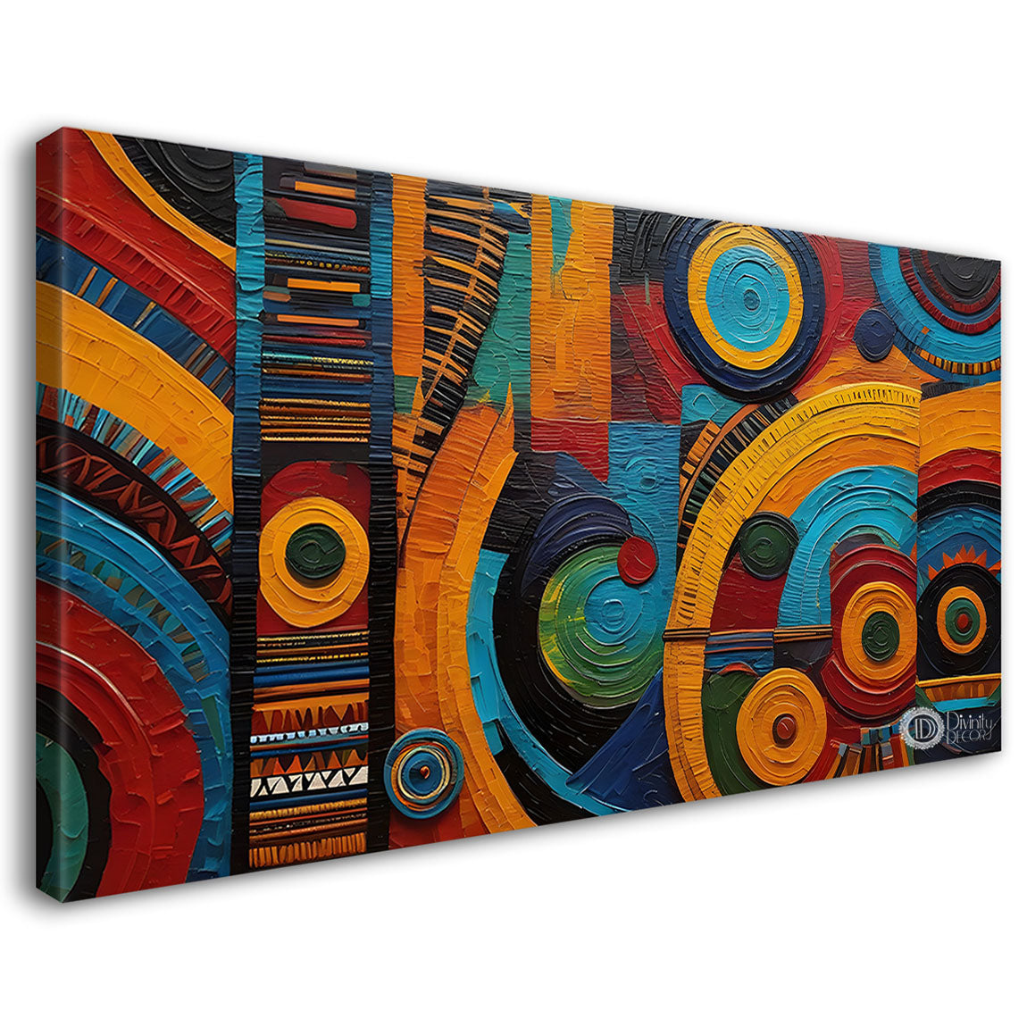 Colorful Textured Modern art Canvas Painting - Design - Modern-L-56