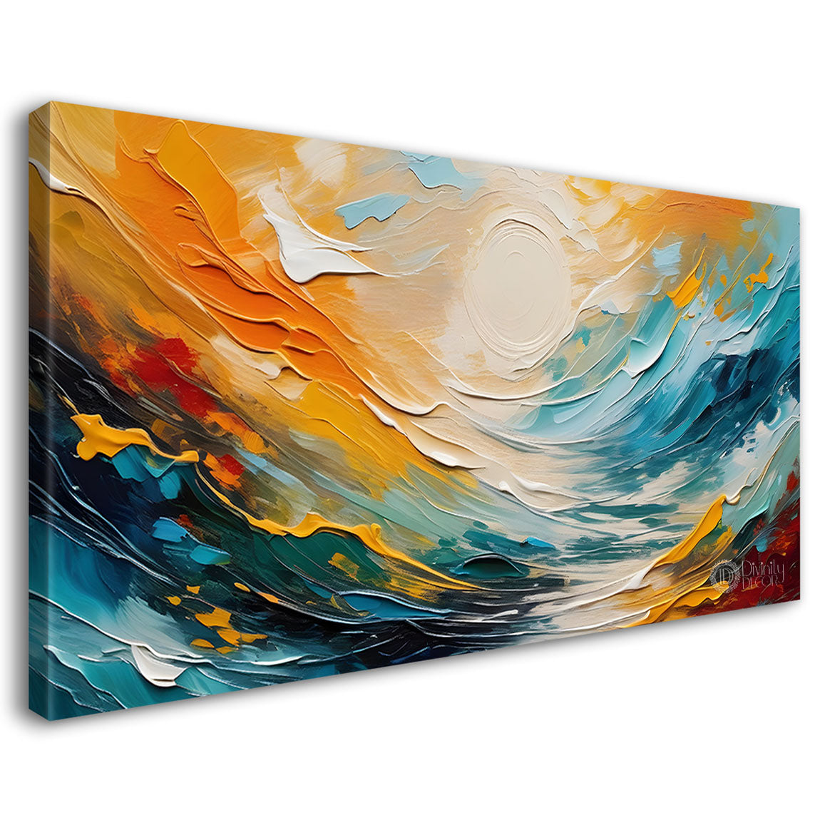 Colorful textured painting art Canvas Painting - Nature Art -596
